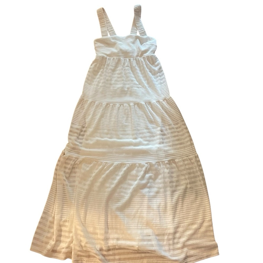 Significant Other Revolve Tiered Dress Women 4 Ivory Resort Coastal‎ Ethereal - Picture 6 of 9